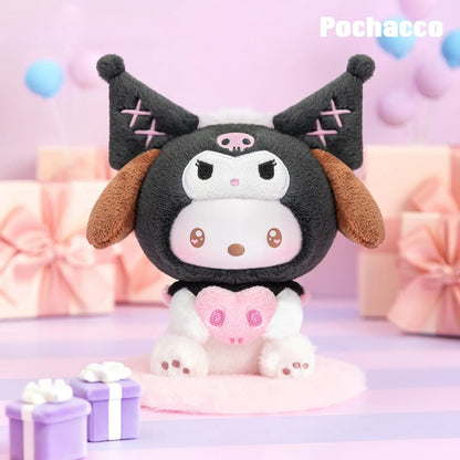 Limited Edition Sanrio Characters Kuromi Cosplay Party Blind Box - Vinyl Face Plush Doll Keychain - Surprise Mystery Box Kawaii Hello Kitty Cinnamoroll Mascot Bag Charm Gift