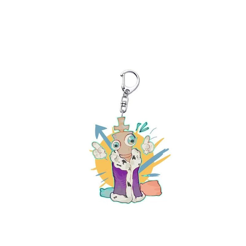The Amazing Digital Circus Fanart Acrylic Keychains - TADC Pomni Jax Ragatha Kinger Charms - Unique Hand-Drawn Aesthetic Bag Accessories - 6 Styles