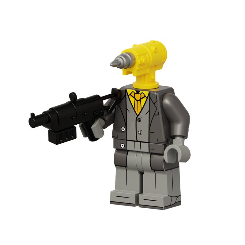 Toilet Man vs Camera Man Mini Figure Set – Titan Speaker Man & TV Man Building Block Toy, Assembly Collectible Model