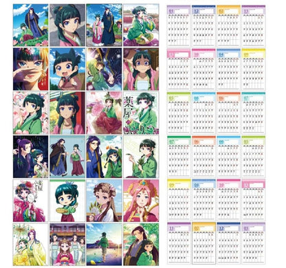 The Apothecary Diaries 2025-2026 Desk Calendar – Maomao Anime Monthly & Daily Schedule, Japanese Fantasy Series Collectible Ornament Gift