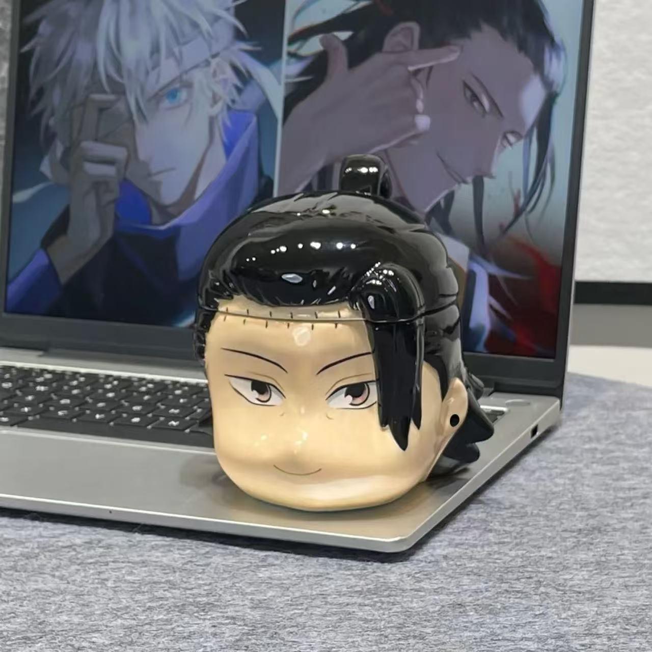 Jujutsu Kaisen Gojo Satoru & Suguru Geto Hand-Painted Ceramic Mug – Anime Coffee Cup, Collectible Gift for Fans