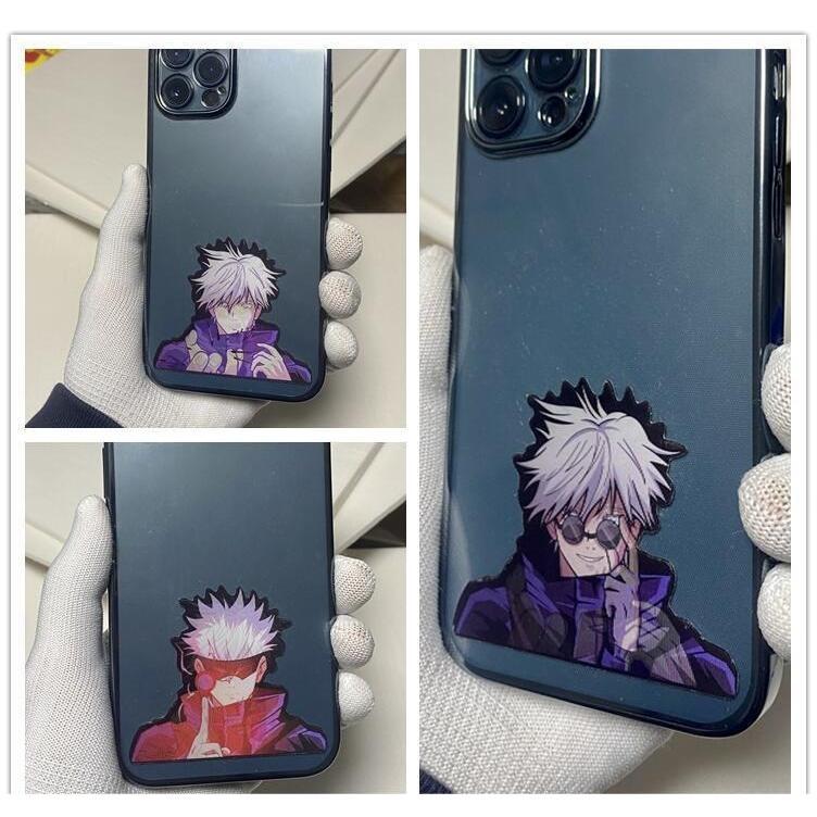 Jujutsu Kaisen Satoru Gojo 3D Gradient Sticker – Anime Holographic Decal for Car, Phone & Creative Gifts