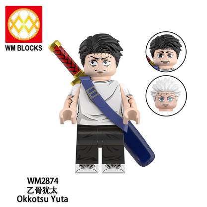 Jujutsu Kaisen Mini Figure Brick Set – All Character Assembly Toy, Anime Building Block Collectible Gift for Fans