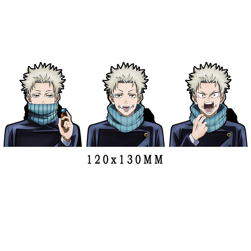 Jujutsu Kaisen Satoru Gojo 3D Gradient Sticker – Anime Holographic Decal for Car, Phone & Creative Gifts