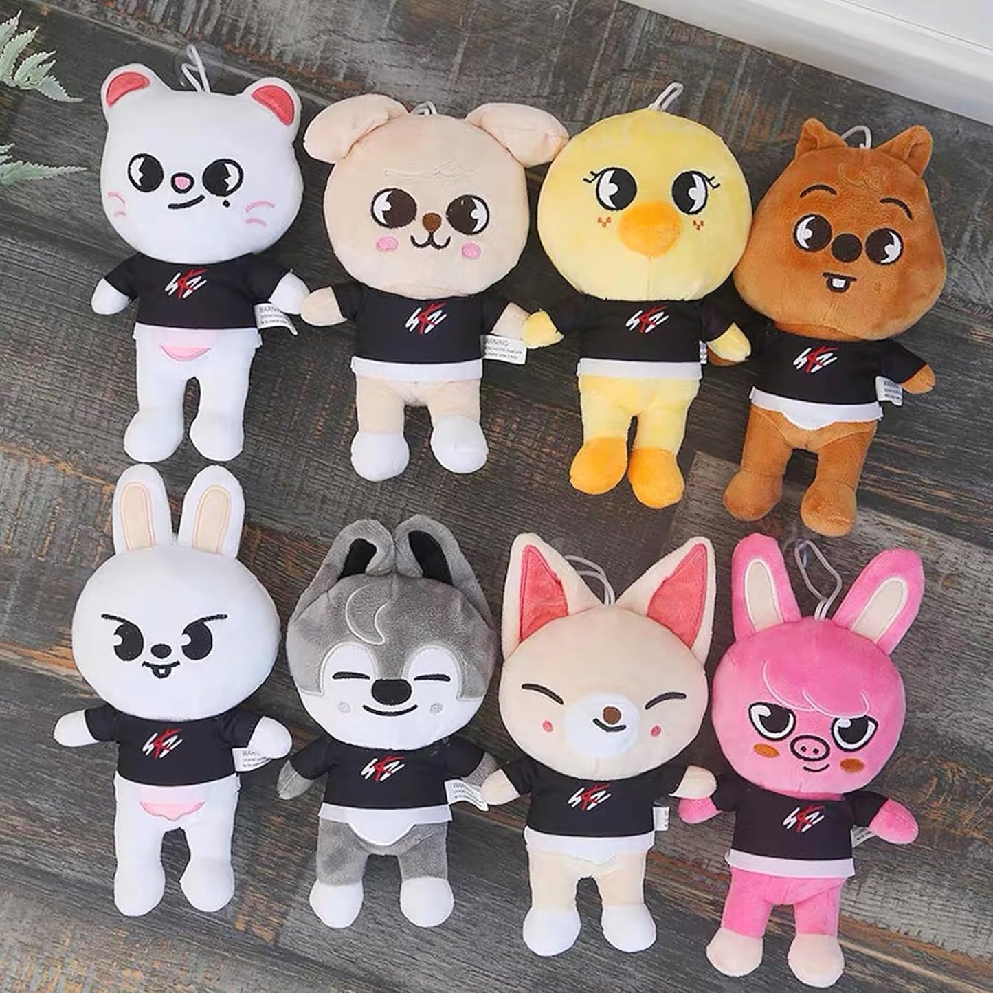 8 PCS Skzoo Plushies Stray Kids Plush Toys Set 8 Inches Cute Stuffed Animals Toy Stray Kids Ideas for Fans Boys and Girls