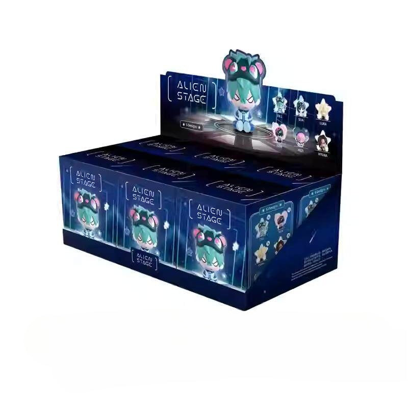 Alien Stage Free Stage Series Blind Box - Chibi Figure with Acrylic Backdrop - ALNST Ivan Till Mizi Luka 3D Desktop Mascot Toy