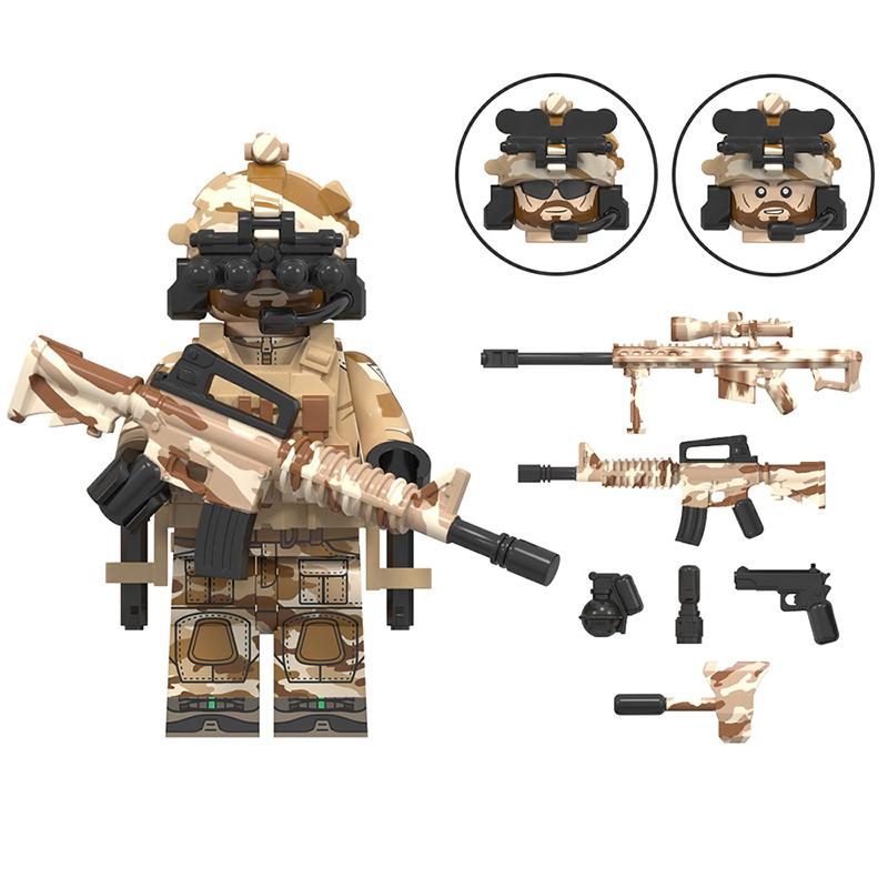 Special Forces Third-Party Mini Figure Set – Military World Counter-Terror Soldiers, Building Block Assembly Toy