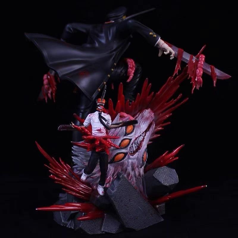 Katana Devil Figure with Makima, Denji & Pochita – Chainsaw Man Anime Collectible Set