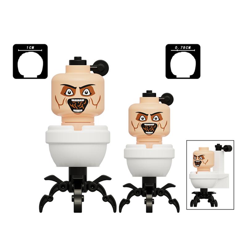 Toilet Man vs Camera Man Mini Figure Set – Titan Speaker Man & TV Man Building Block Toy, Assembly Collectible Model