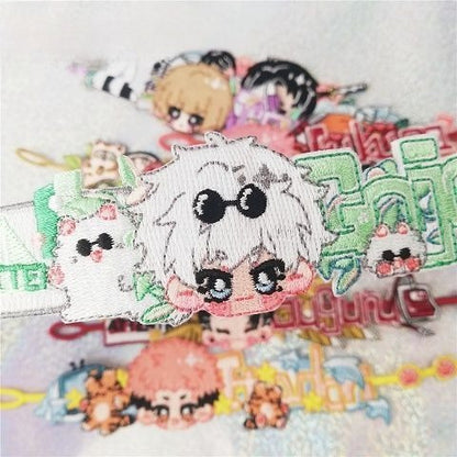 Jujutsu Kaisen Chibi Embroidered Bracelet - Sorcerer Adjustable Wristband
