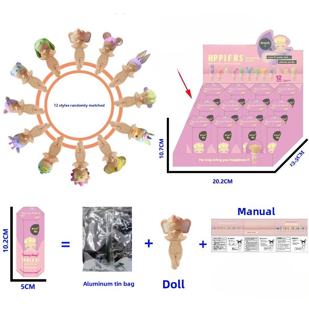 Angel Resting Pose Blind Box – Sonny Bug's Word Series,Kawaii Desk Decor Figure,Cute Cupid Desk Ornament & Phone Decoration Anime-Style Collectible Figure Toy Gift