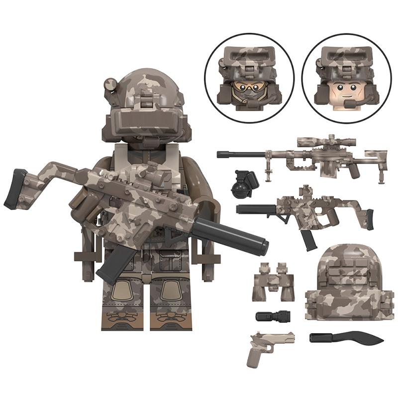 Special Forces Third-Party Mini Figure Set – Military World Counter-Terror Soldiers, Building Block Assembly Toy