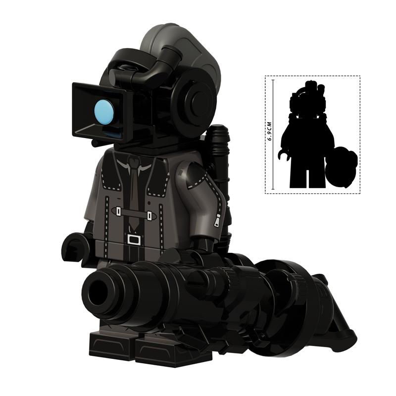 Toilet Man vs Camera Man Mini Figure Set – Titan Speaker Man & TV Man Building Block Toy, Assembly Collectible Model