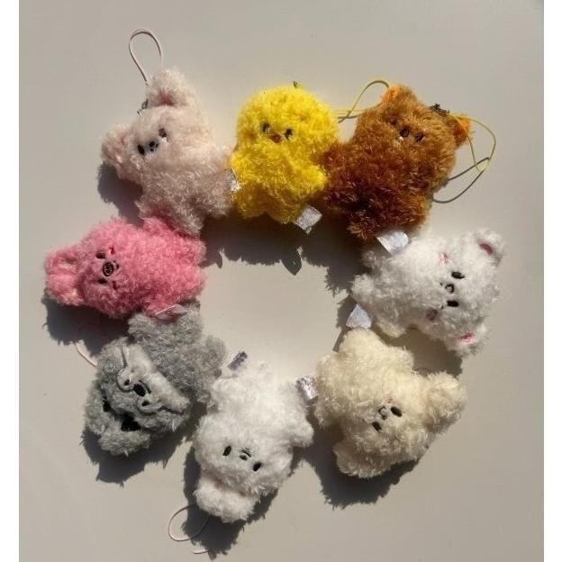 Stray Wolf Animals Keychain for K-pop Fans,7cm Bang Pendant for bag