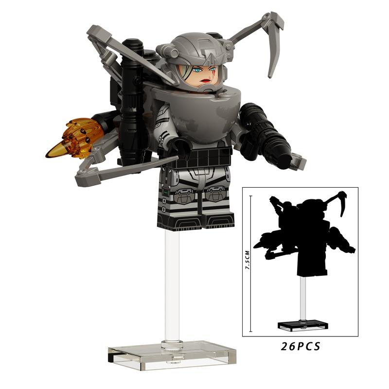 Toilet Man vs Camera Man Mini Figure Set – Titan Speaker Man & TV Man Building Block Toy, Assembly Collectible Model