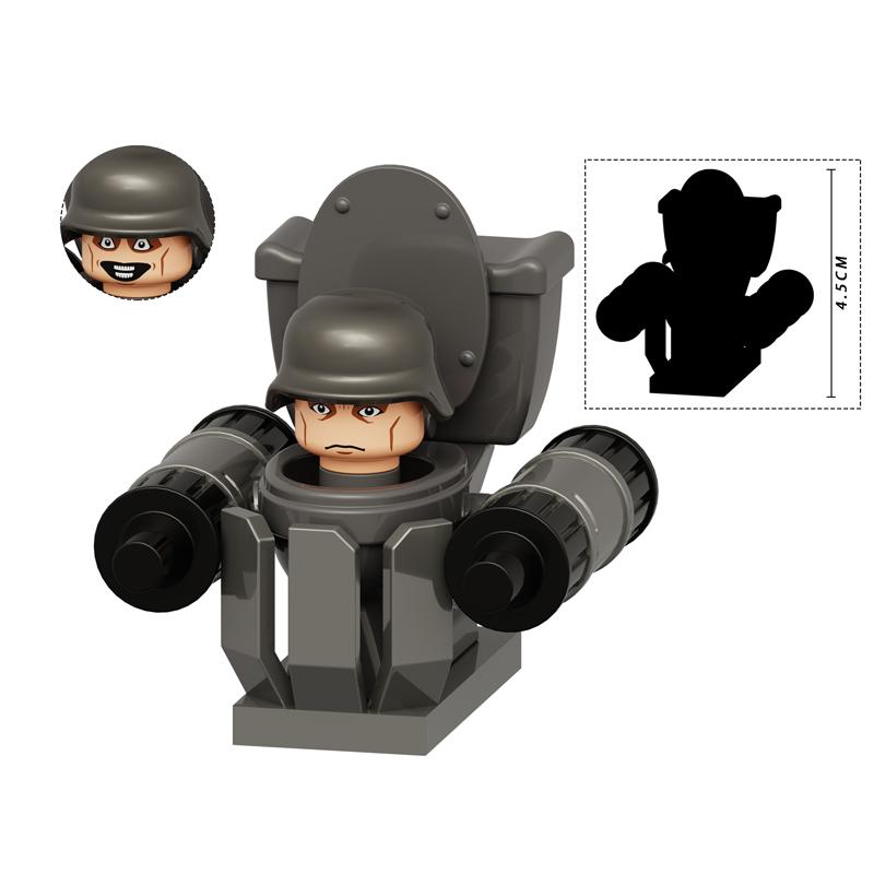 Toilet Man vs Camera Man Mini Figure Set – Titan Speaker Man & TV Man Building Block Toy, Assembly Collectible Model