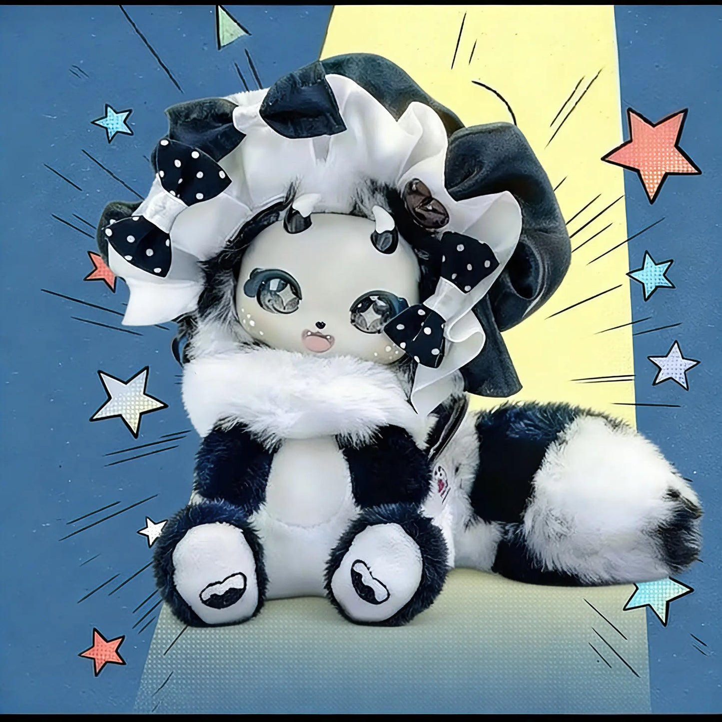 BoBoCo V1-Plush Blind Box. memorable gift Plush Toy. Glue Face Plush Toy. Sweet Plush doll. Unique Design for Collectors and Fans of the Series Blindbags Random Surprise Set