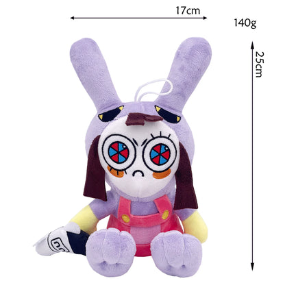 The Amazing Digital Circus Plushies - TADC Jax, Pomni, Caine, Gangle Stuffed Toys - Complete Character Collection - Indie Animation Merch - Soft Collectible Dolls for Fans & Kids