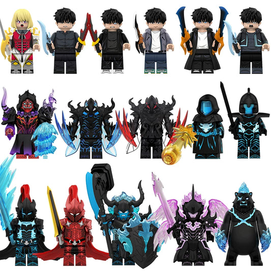 Solo Leveling Bricks - Sung Jinwoo & Shadow Army Set