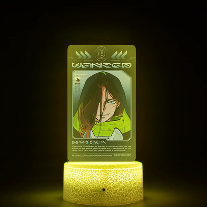 Alien Stage 3D LED Illusion Night Light - 16-Color Remote Control Acrylic Lamp - ALNST Till Mizi Ivan Stage Performance & Cute Onesie Desk Mascot