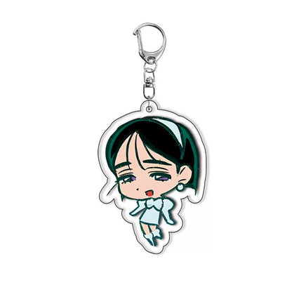 Alien Stage Chibi Mascot Acrylic Keychain - Cute 6cm Anime Figure Charm - ALNST Till Ivan Mizi Sua Luka Hyuna Backpack Keyring Accessory