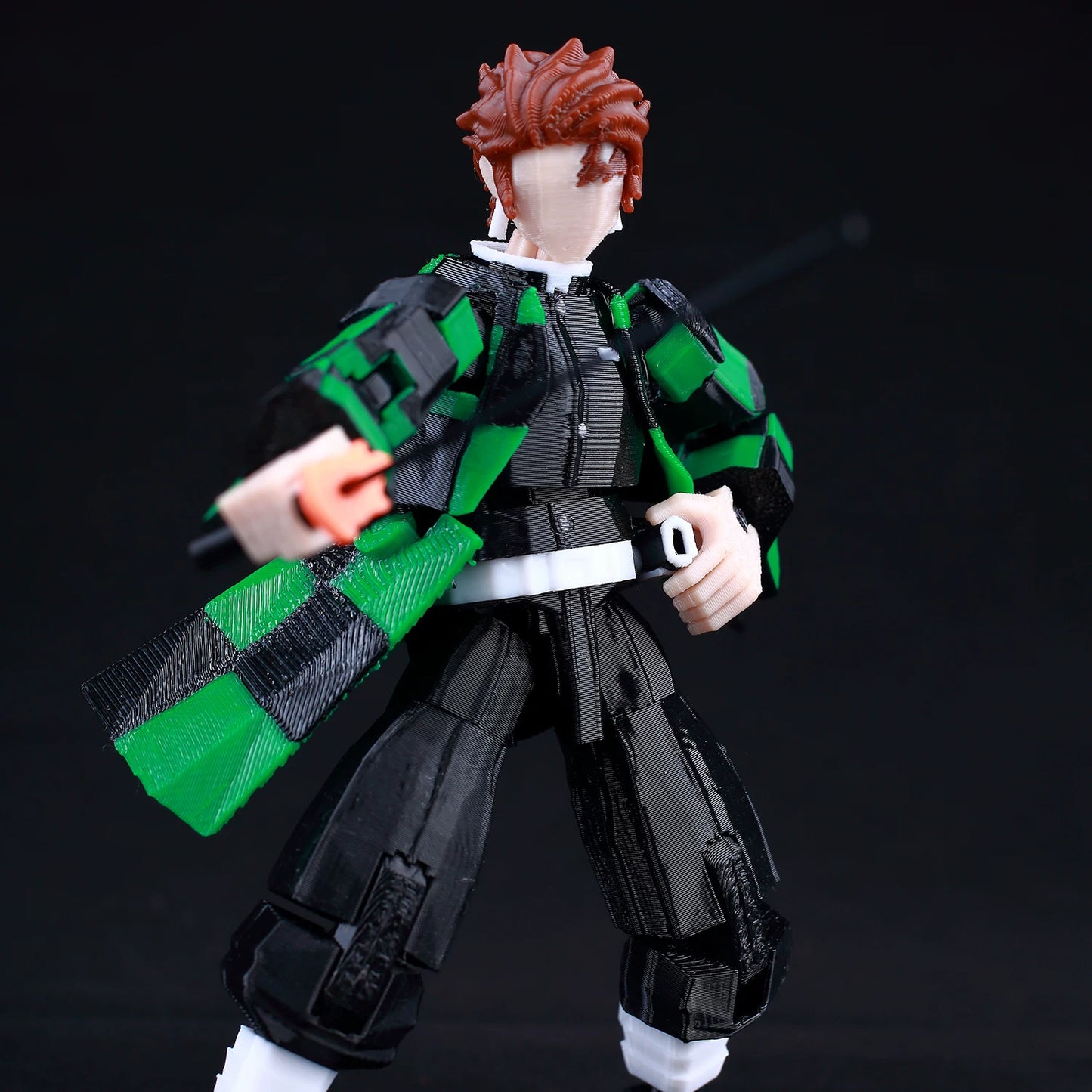 Tanjiro 3D Printed Action Figure - 15cm Ultra Poseable