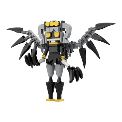 495PCS Murder Drones Building Block Set - Absolute Solver Uzi, Serial Designation N & V MOC Figures - Copper 9 Worker & Disassembly Drones Mini Toys - Posable Sci-Fi Horror Collectibles