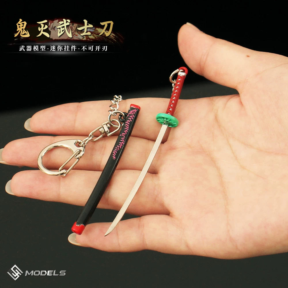 Demon Slayer Mini Nichirin Sword - 9cm Metal Keychain
