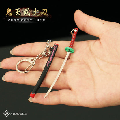 Demon Slayer Mini Nichirin Sword - 9cm Metal Keychain