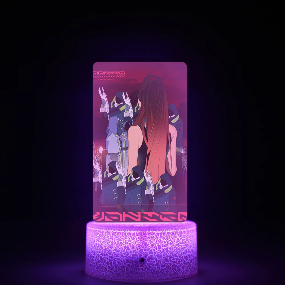 Alien Stage 3D LED Illusion Night Light - 16-Color Remote Control Acrylic Lamp - ALNST Till Mizi Ivan Stage Performance & Cute Onesie Desk Mascot