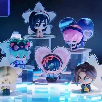 Alien Stage Free Stage Series Blind Box - Chibi Figure with Acrylic Backdrop - ALNST Ivan Till Mizi Luka 3D Desktop Mascot Toy