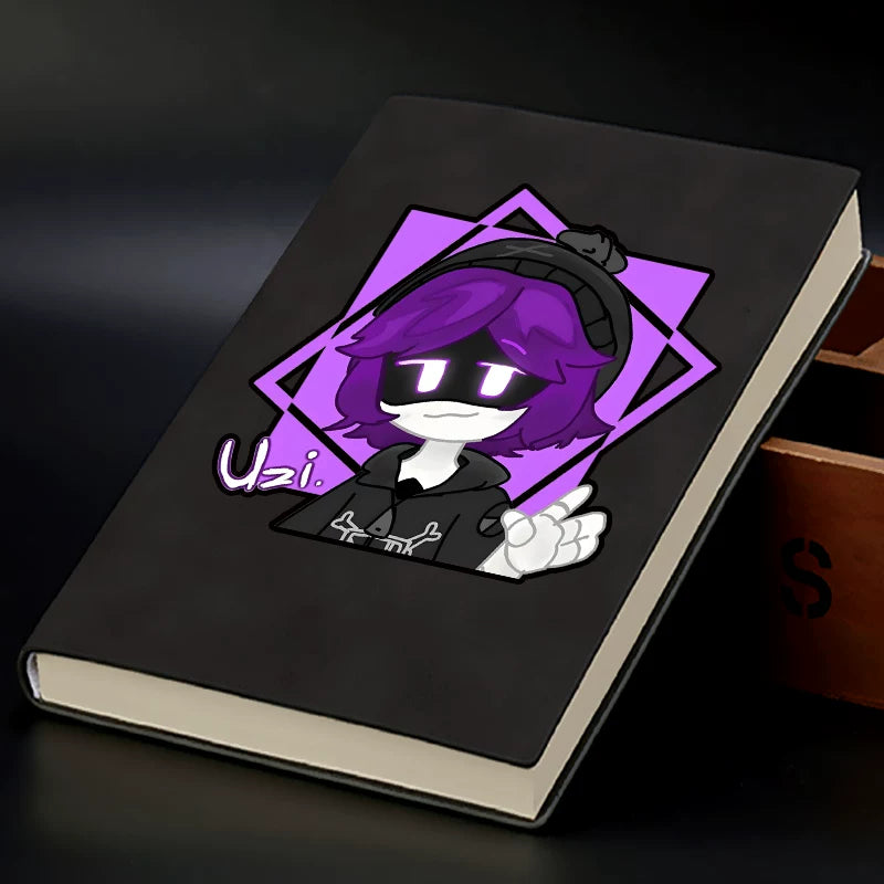 Murder Drones Uzi Doorman Same-Style Notebook - Absolute Solver Lore Journal - Glitch Productions Anime School Supplies - Angsty Teen Aesthetic