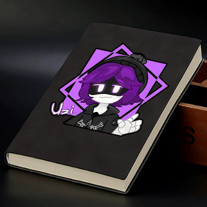 Murder Drones Uzi Doorman Same-Style Notebook - Absolute Solver Lore Journal - Glitch Productions Anime School Supplies - Angsty Teen Aesthetic