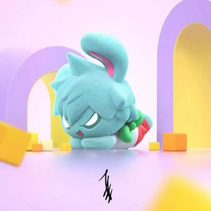 Alien Stage Pet Rabbit Series Blind Box - Flocked Kawaii Chibi Figure - ALNST Ivan Till Mizi Luka Desktop Mascot Toy