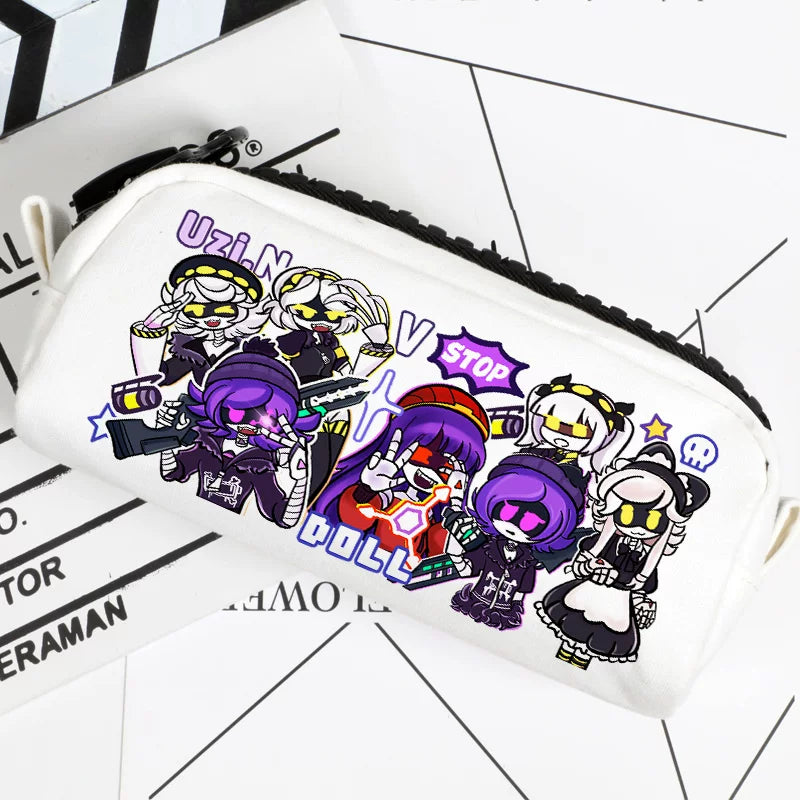 Murder Drones Large Capacity Pencil Case - TADC Uzi, Serial Designation N, V, J Stationery Bag - Cute Anime Pen Pouch for School & Travel - Indie Animation Fan Gift