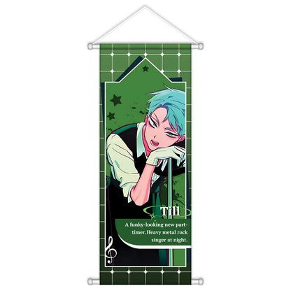 Alien Stage Sweet Dream Cafe AU Wall Scroll - Premium Satin Fabric Fabric Hanging Banner - ALNST Ivan Hyuna Luka Aesthetic Studio Poster