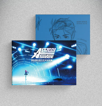 Alien Stage Premium Hardcover Artbook - 300x210mm Official Setting Guide Illustration Book - ALNST VIVINOS Ivan Till Luka Production Keyframes