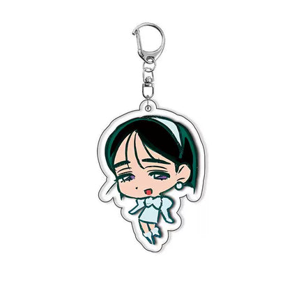 Alien Stage Chibi Mascot Acrylic Keychain - Cute 6cm Anime Figure Charm - ALNST Till Ivan Mizi Sua Luka Hyuna Backpack Keyring Accessory