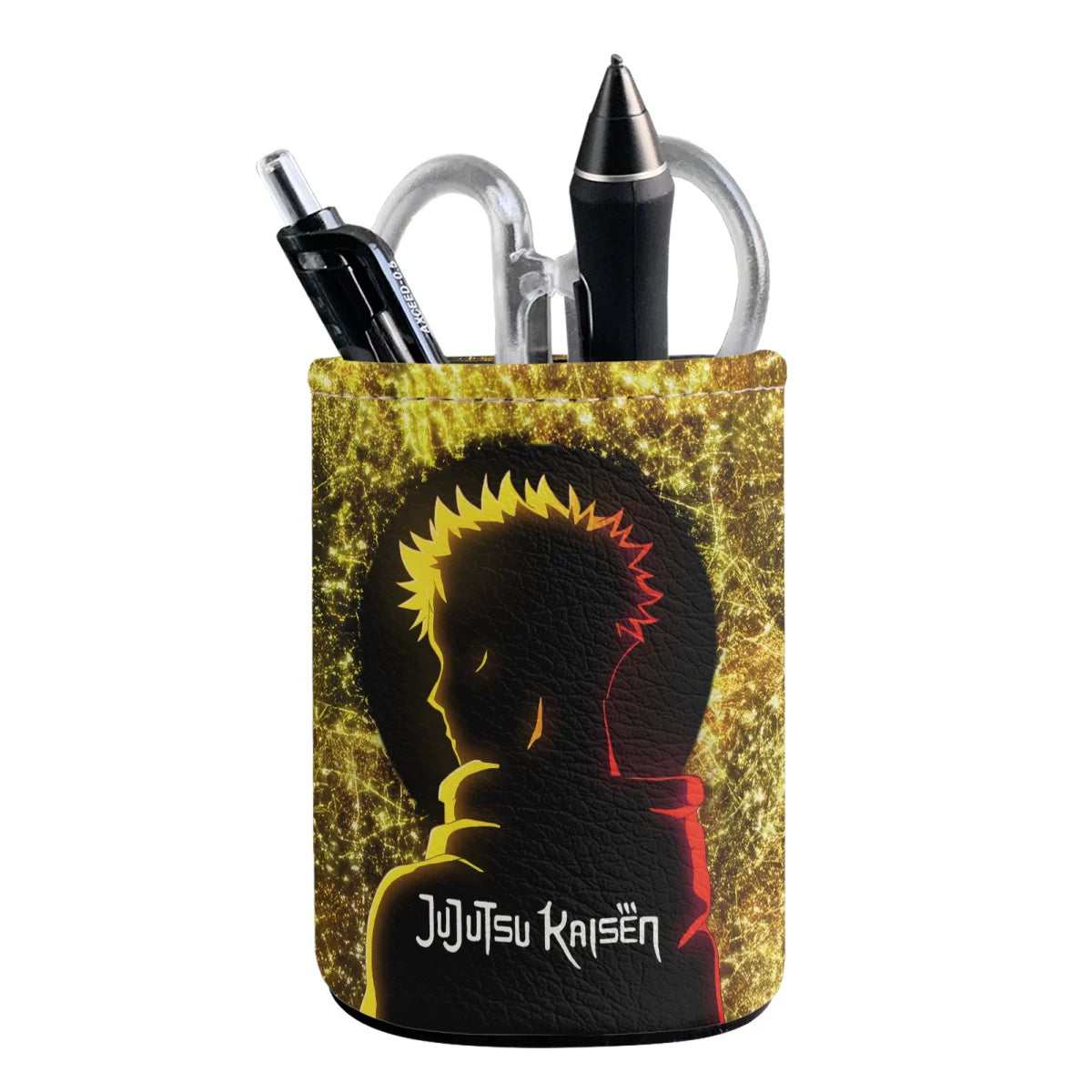 Jujutsu Kaisen Premium PU Leather Pen Holder - Gojo Satoru Desktop Organizer
