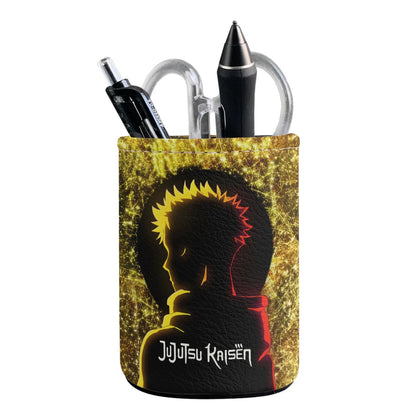 Jujutsu Kaisen Premium PU Leather Pen Holder - Gojo Satoru Desktop Organizer