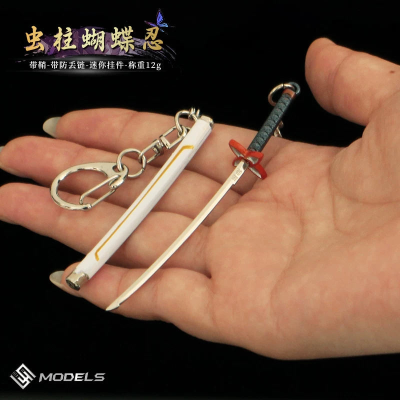 Demon Slayer Mini Nichirin Sword - 9cm Metal Keychain
