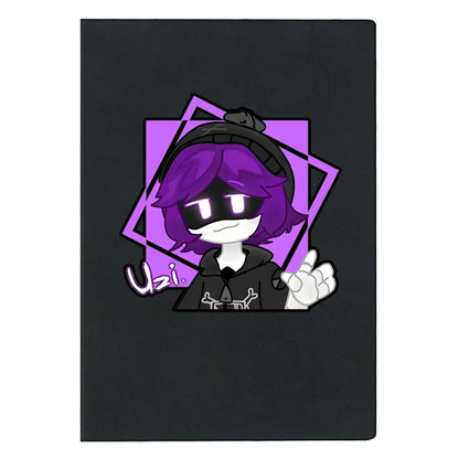 Murder Drones Uzi Doorman Same-Style Notebook - Absolute Solver Lore Journal - Glitch Productions Anime School Supplies - Angsty Teen Aesthetic