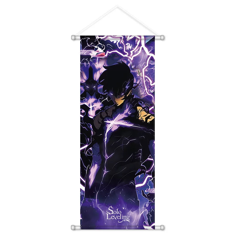 Solo Leveling Wall Scroll - 72cm Sung Jinwoo Arise Art