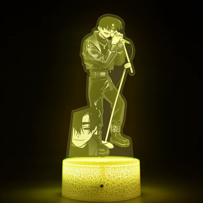 Alien Stage 3D LED Illusion Night Light - 16-Color Remote Control Acrylic Lamp - ALNST Till Mizi Ivan Stage Performance & Cute Onesie Desk Mascot