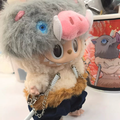 Labubu x Demon Slayer Plush - 17cm Chaos Bag Charm