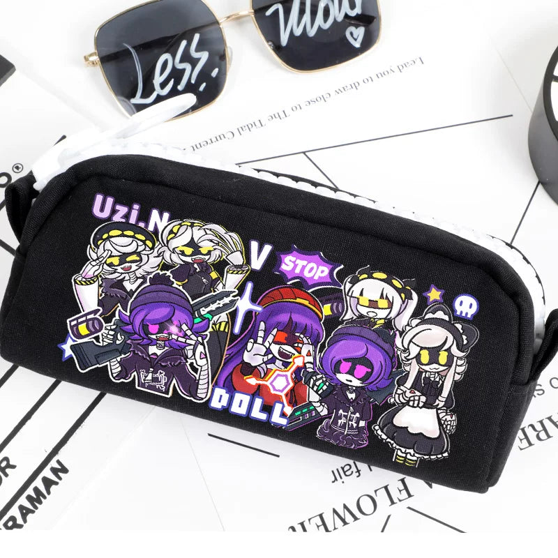 Murder Drones Large Capacity Pencil Case - TADC Uzi, Serial Designation N, V, J Stationery Bag - Cute Anime Pen Pouch for School & Travel - Indie Animation Fan Gift