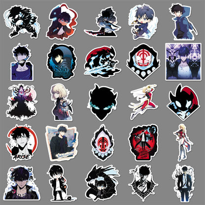 Solo Leveling Stickers - 50Pcs Shadow Monarch Arise Set