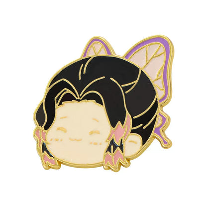 Demon Slayer Chibi Enamel Pins - Kawaii Hashira Set