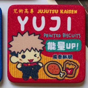 Jujutsu Kaisen Retro Biscuit Tin Badge - Chibi Sorcerer Snack Pack Pin