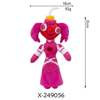 The Amazing Digital Circus Plushies - TADC Jax, Pomni, Caine, Gangle Stuffed Toys - Complete Character Collection - Indie Animation Merch - Soft Collectible Dolls for Fans & Kids